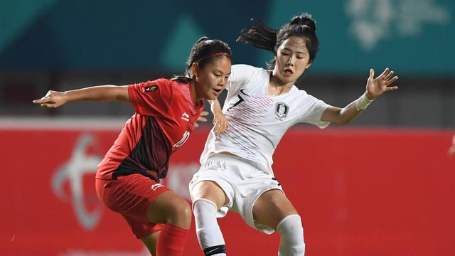 Timnas putri Indonesia vs Timnas putri Korea Selatan
