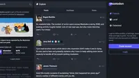 Tampilan platform Mastodon yang disebut-sebut sebagai pesaing Twitter (Tangkapan layar)