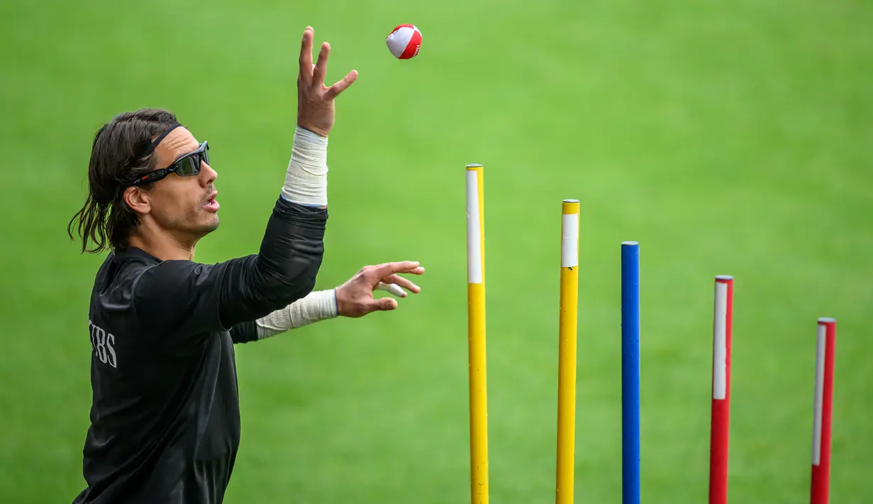 Sebagai kuda hitam, Swiss secara beruntun mampu ke perempatfinal Euro. (Fabrice COFFRINI / AFP)