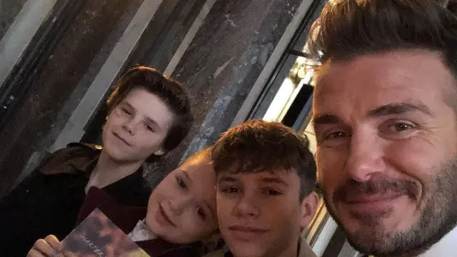 David Beckham dan Anak-anaknya