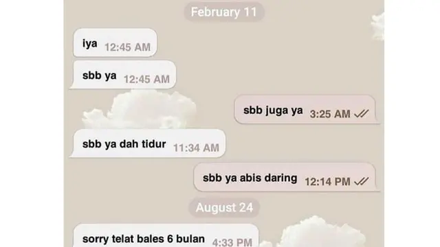 6 Chat Minta Maaf Baru Balas Karena Ketiduran Ini Kocak Sampai Bikin Nyesek