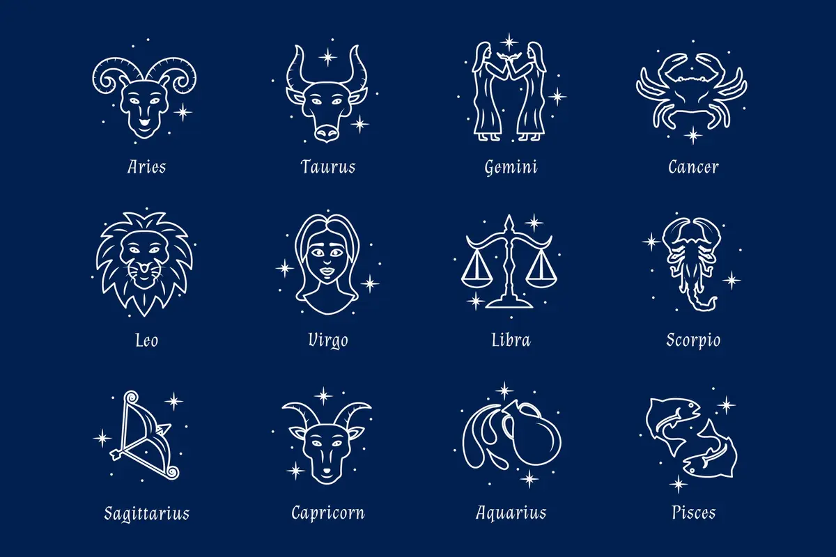 Ilustrasi zodiak.