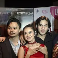 Michelle Ziudith dan Rizky Nazar puas dengan hasil dari film ILY from 38000 ft saat berhasil membuat baper para penonton saat press screening.