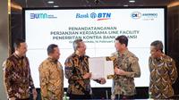 PT Asuransi Kredit Indonesia (Askrindo) dan Bank Tabungan Negara (BTN) menjalin kerja sama line facility senilai Rp 1,5 triliun. Ini jadi rangkaian tindak lanjut kerja sama yang sudah terjalin antara keduanya.