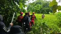 Lokasi penemuan balita di sungai desa Winongan Pasuruan. (Dian Kurniawan/Liputan6.com)