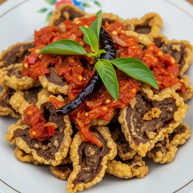 Paru Goreng Garing Padang Balado Pedas