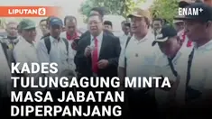 Puluhan Kades Tulungagung Unjuk Rasa Minta Jabatan Diperpanjang