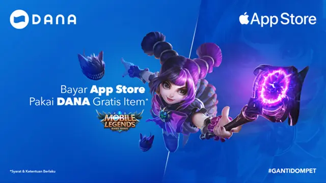 Bayar App Store pakai DANA gratis item.