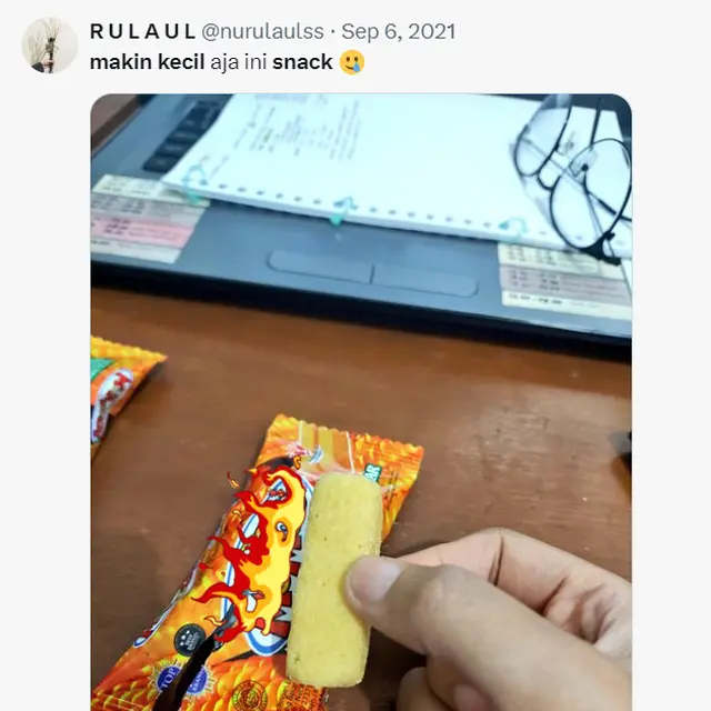 6 Cuitan Netizen Snack Jadul Ukurannya Makin Kecil Ini Bikin Ngakak