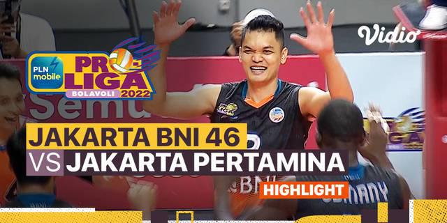 VIDEO: Jakarta BNI 46 Raih Peringkat Ketiga Usai Kalahkan Jakarta Pertamina Pertamax di Proliga 2022