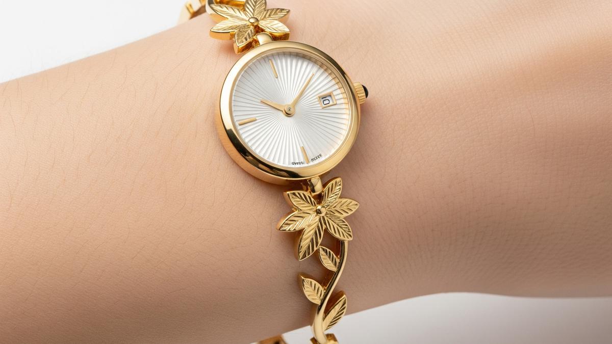 9 Model Gelang Emas Jam Tangan untuk Tangan Kurus, Tampil Elegan