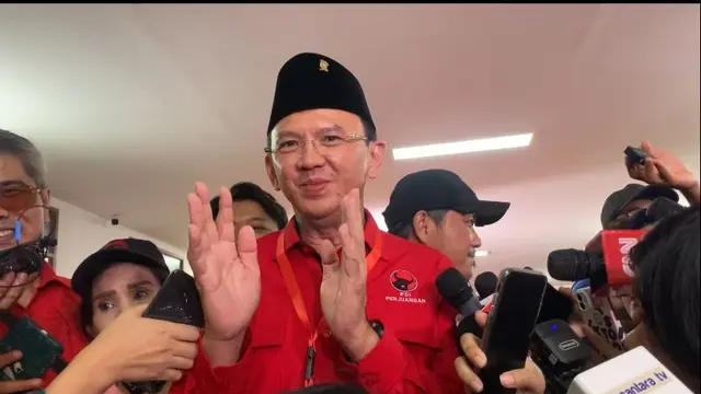 Basuki Tjahaja Purnama alias Ahok Usai Menghadiri HUT PDIP