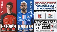 Duel Urawa Red Diamonds vs Yokohama F. Marinos. (Bola.com/J League)