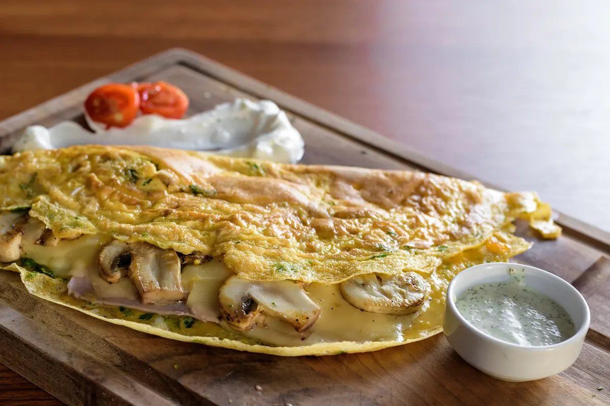 omelet jamur shitake