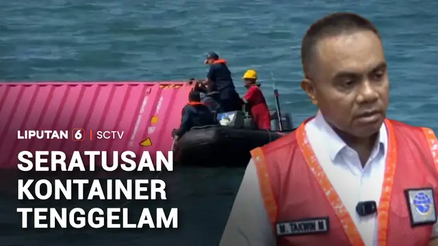 Kapal Kargo Tenggelam, Seratusan Kontainer Tercebur ke Laut