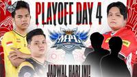 Hari ini menjadi puncak dari perjalanan panjang MPL ID Season 9. Babak grand final memertemukan RRQ Hoshi kontra Onic Esporrs.  (FOTO / IG MPL ID)