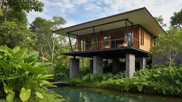 Desain Rumah Minimalis Sejuk Nyaman Tanpa AC di Iklim Tropis