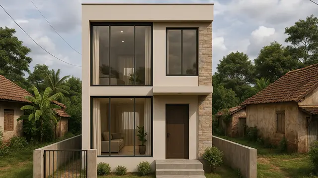 8 Model Rumah 6x9 di Kampung 2 Lantai yang Tampak Mewah Tapi Murah, Cocok untuk Keluarga Modern