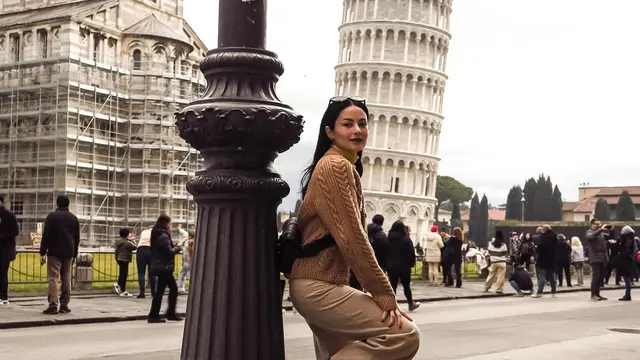Liburan ke Italia, Clara Bernadeth Memukau dengan Outfit Simple tapi Elegan