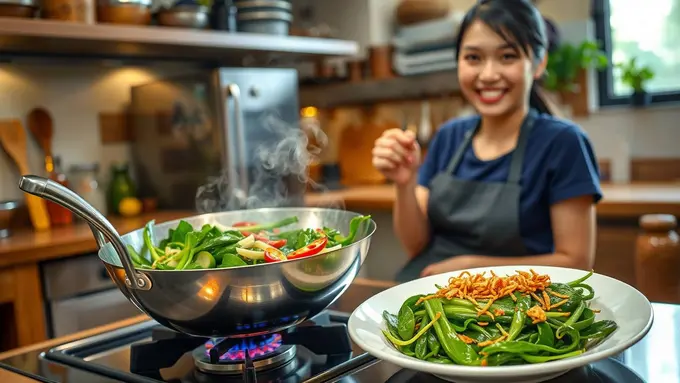 cara membuat tumis kangkung