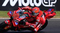 Aksi Marc Marquez di MotoGP Italia 2025 (AFP)