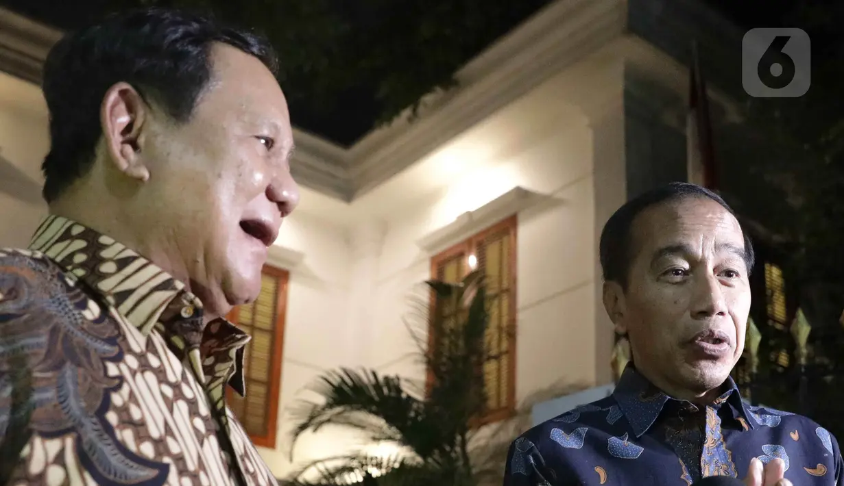 Pertemuan tersebut diakui sebagai kunjungan balasan Presiden ke-7 Joko Widodo yang sebelumnya Presiden Prabowo Subianto menemuinya di Solo, Jawa Tengah beberapa waktu lalu. (Liputan6.com/Herman Zakharia)