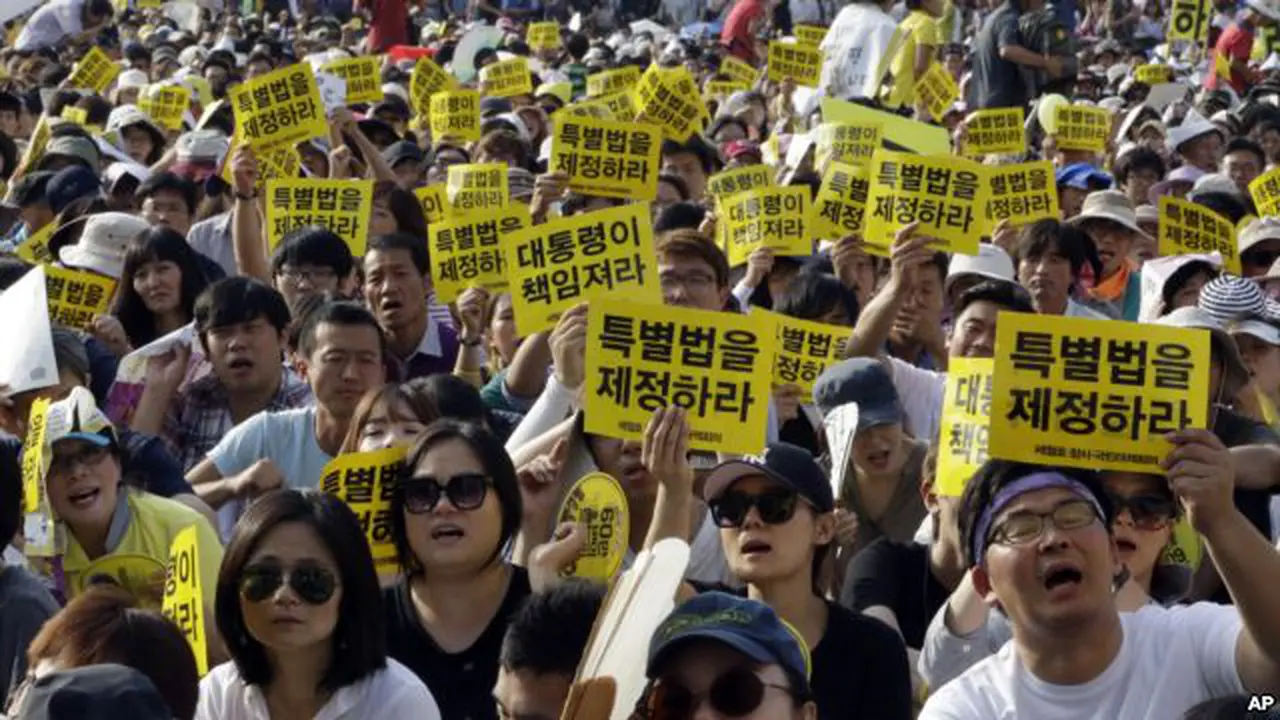 Bekal Tempat Tidur, Oposisi Korsel Protes Usut Sewol di Parlemen