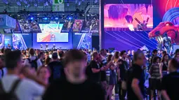 Salah satu pameran dagang video game terbesar di dunia, yakni Gamescom 2023 kembali digelar di Jerman.(AFP/Ina Fassbeder)