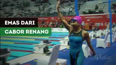 Berita video Indriani Syuci raih medali emas pertama dari cabang olahraga renang.