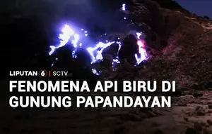 Fenomena Api Biru di Gunung Papandayan