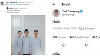 Cuitan Kaesang Pangarep Usai 'Menghilang' dari Twitter. (Sumber: Twitter/@kaesangp)