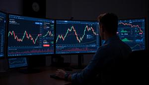 Ilustrasi harga kripto. (Foto by AI)