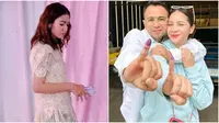 Selvi Ananda&nbsp;saat ngoblos Pemilu 2024 (kiri).&nbsp;Nagita Slavina dan Raffi Ahmad (kanan) nyoblos Pilkada 2024. (dok. Instagram @gibran.rakabuming @raffinagita1717)