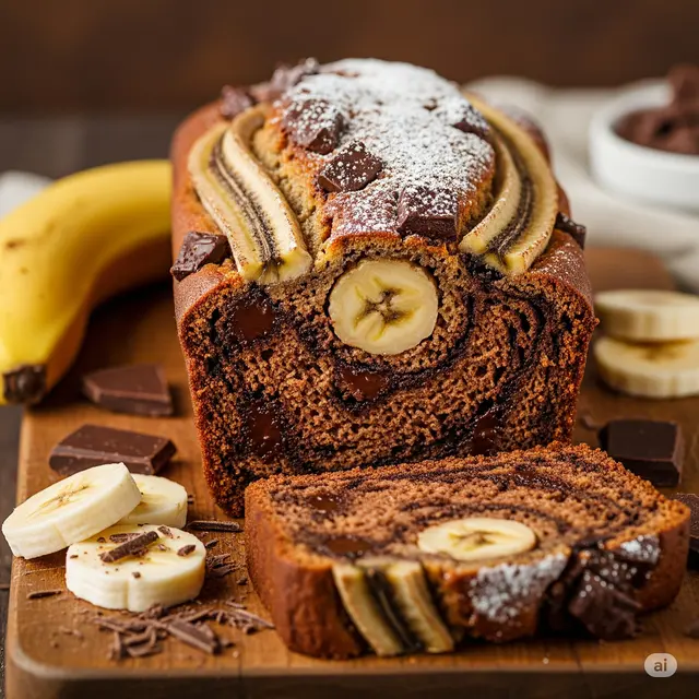 Resep Roti Pisang Coklat.