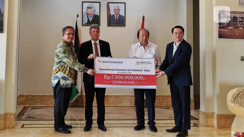 Konglomerat Dato Sri Tahir Donasikan Rp7,5 Miliar Untuk Palestina, Berfokus pada Sektor Kesehatan