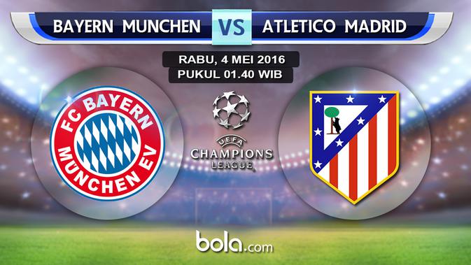 Susunan Pemain Bayern Munchen Vs Atletico Madrid - Dunia ...