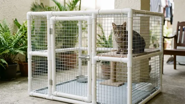 Cara Membuat Kandang Kucing dari Pipa PVC