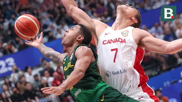 Foto: Kejutan! Brasil Beri Kekalahan Perdana untuk Kanada di Piala Dunia FIBA 2023