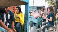 Punya Kehidupan Mewah, 6 Seleb Ini Tak Malu Makan di Pinggir Jalan (Sumber: Instagram/raffinagita1717/angelalee87)