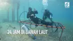 Seorang Pria asal Yordania berhasil hidup 24 jam di bawah laut di teluk Aqaba.