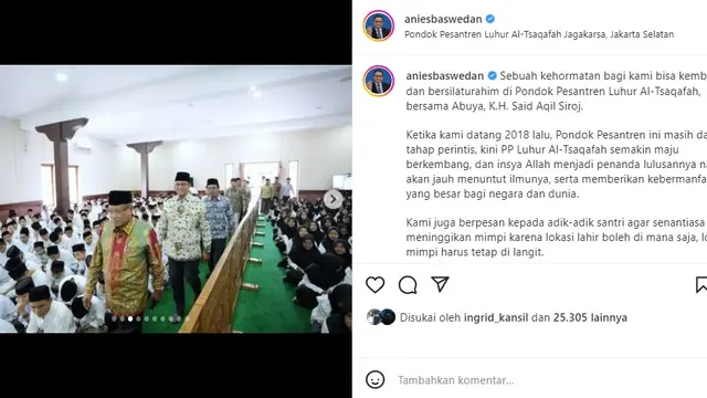 Anies Baswedan (Foto: Instagram/@aniesbaswedan)