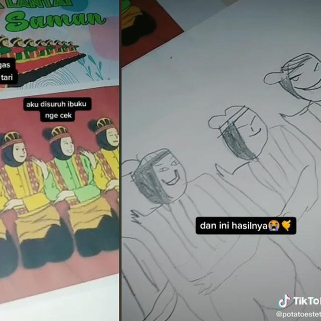 Diberi Tugas Sekolah Menggambar Hasil Karya Bocah Ini Bikin Warganet Ngakak Citizen6 Liputan6 Com