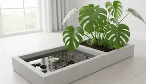 7 Ide Kolam Mini yang Menyatu dengan Pot Tanaman dan Sedang Jadi Tren di Rumah Minimalis