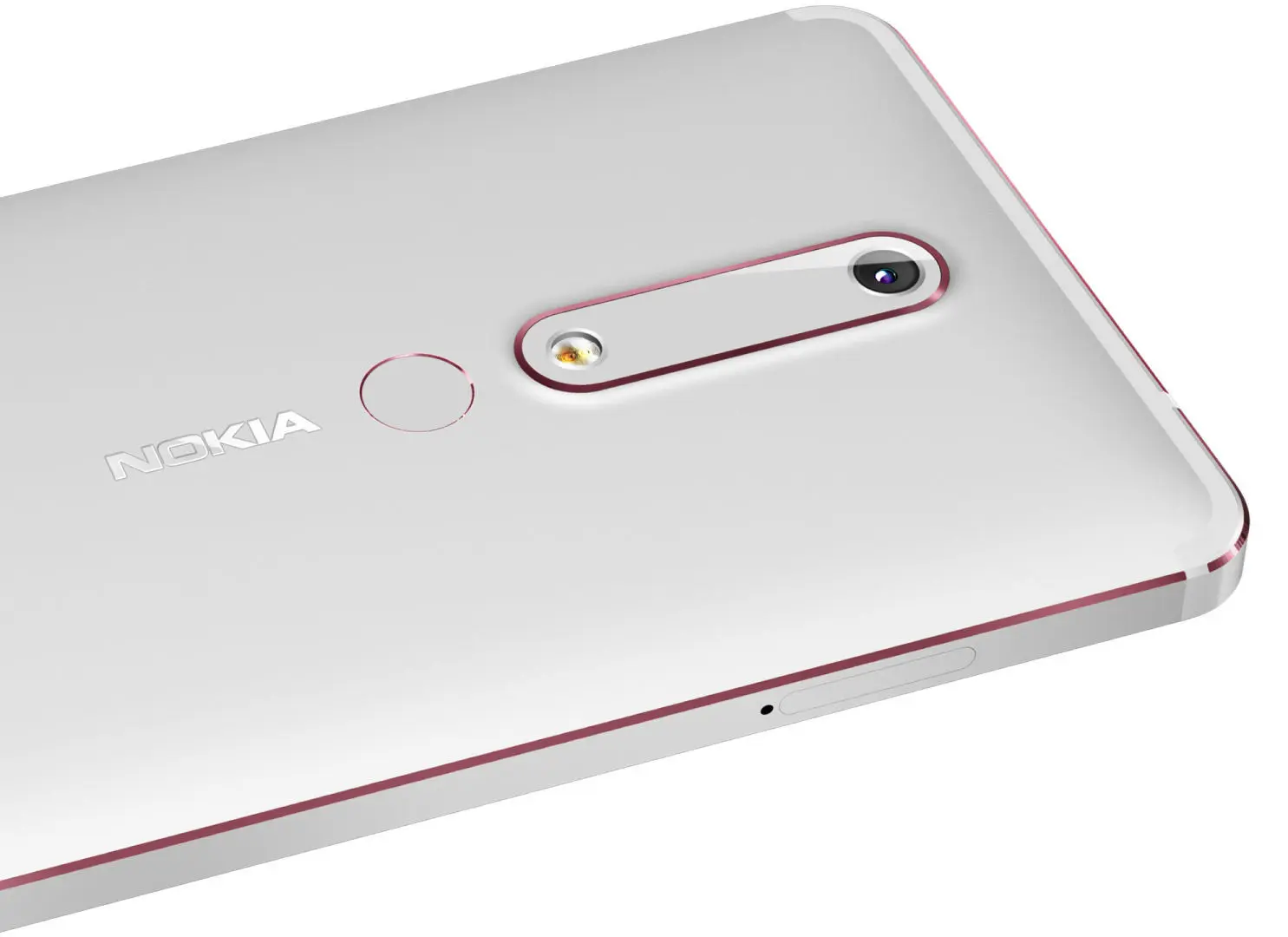 	Bodi belakang Nokia 6 generasi kedua (Sumber: Phone Arena)