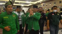 Plt Ketua Umum Partai Persatuan Pembangunan (PPP) menghadiri pembukaan Musyawarah Kerja Wilayah (Mukerwil) di Pekanbaru, Riau.