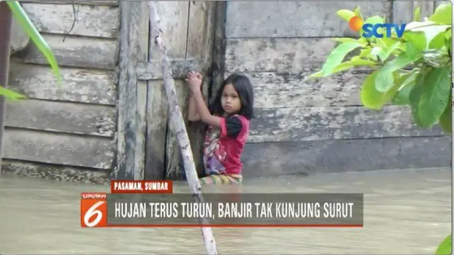 Kecamatan Rao Selatan dan Kecamatan Panti, Kabupaten Pasaman, Sumatera Barat, masih terendam banjir bandang.