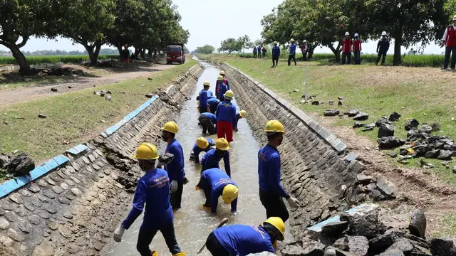 Ditjen SDA Percepat Program Padat Karya di Daerah Irigasi Rentang