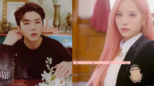 Kihyun Monsta X - Bona WJSN (Starship Entertainment - Yuehua via Soompi)