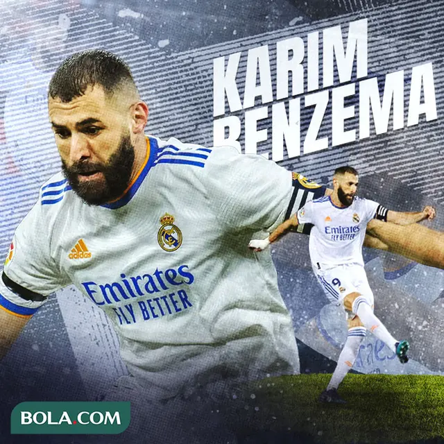 Real Madrid - Ilustrasi Karim Benzema