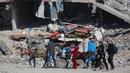Dalam dua hari terakhir, lebih dari 45 anak Palestina tewas dalam serangan udara Israel di Jalur Gaza. (Bashar TALEB/AFP)